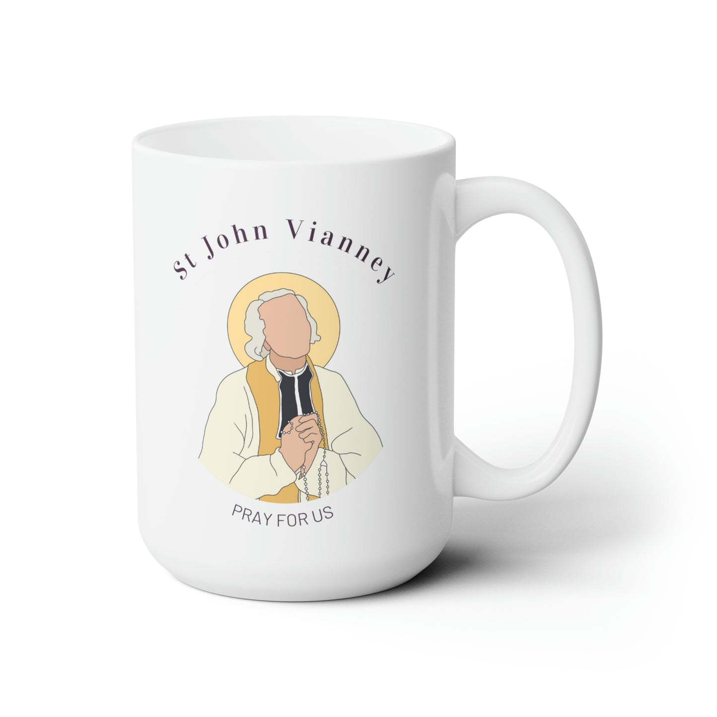 Saint John Vianney Ceramic Mug 15oz