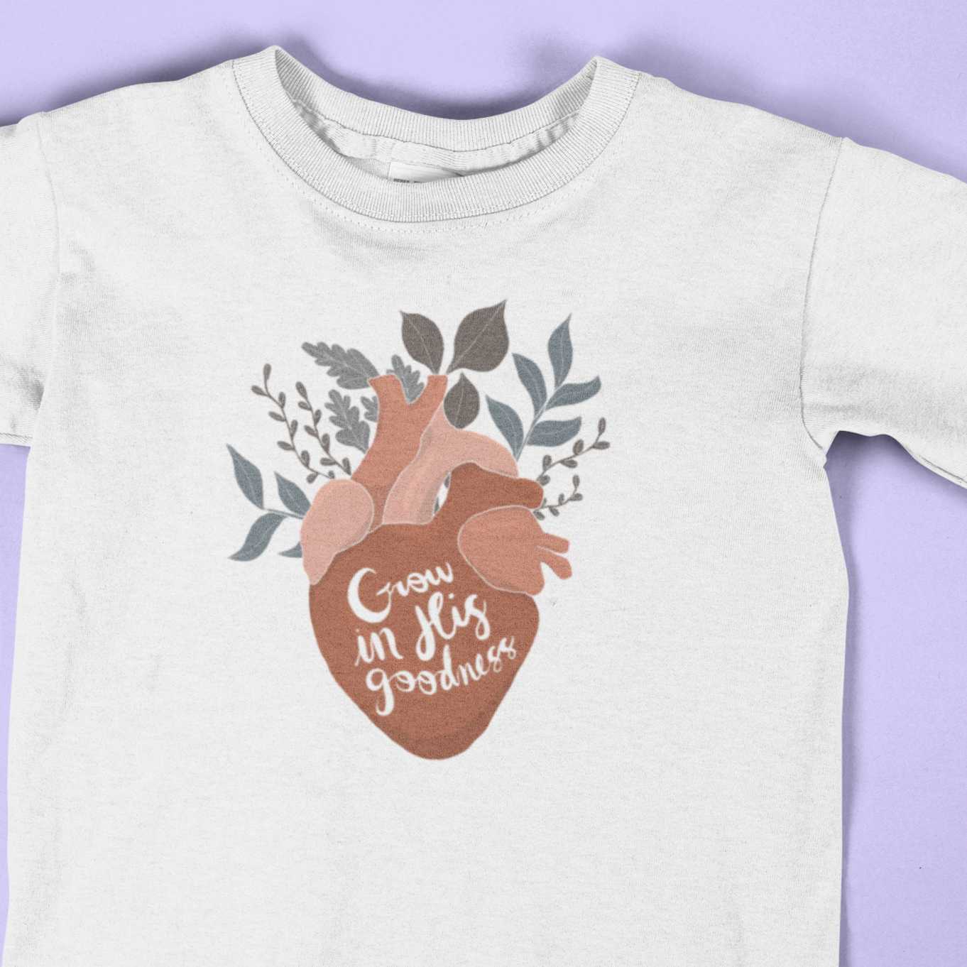 Grow in His Goodness Unisex T-Shirt Violet Heart Studios