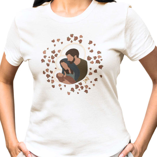 Holy Family Unisex Tshirt Violet Heart Studios