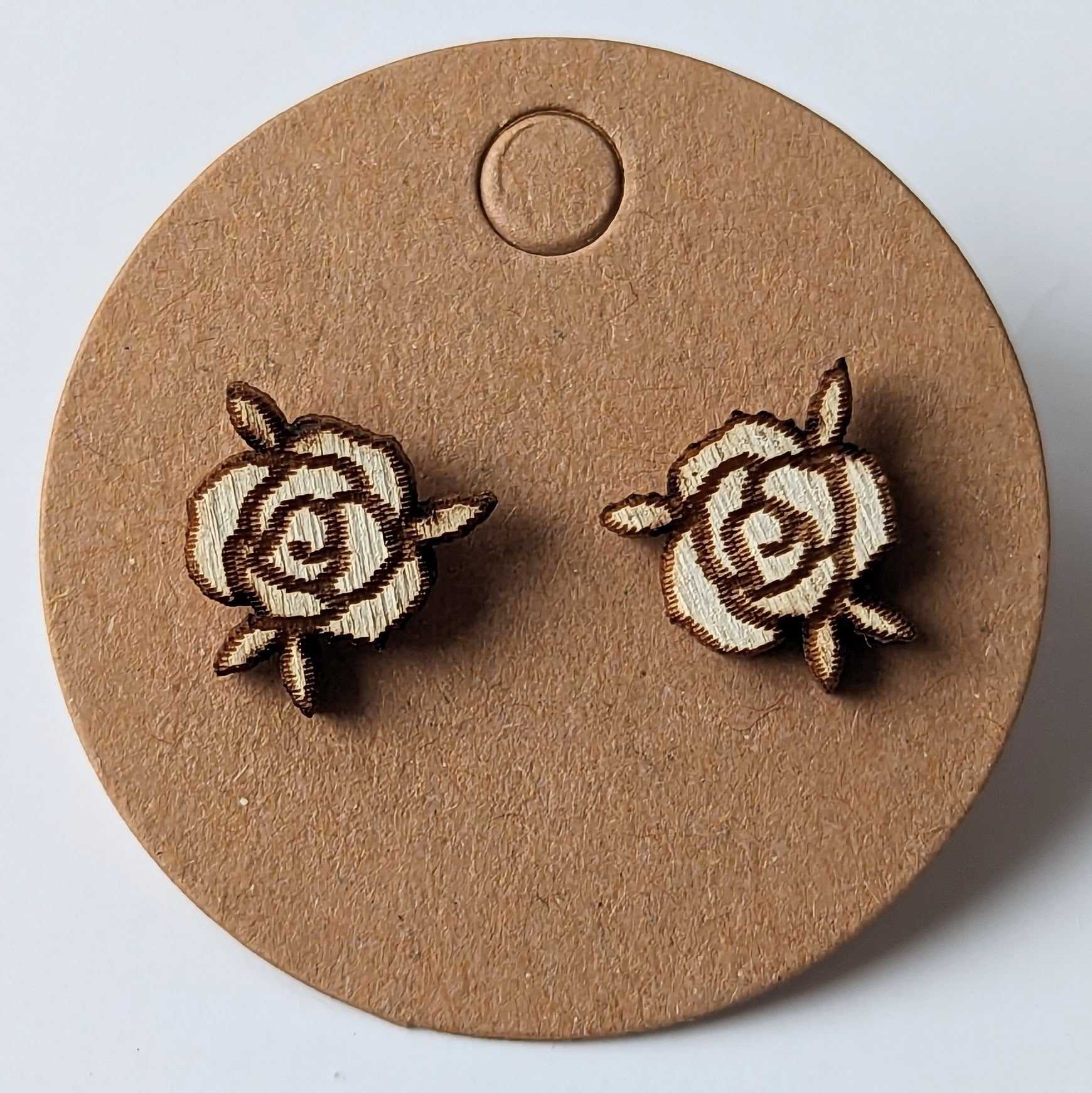 Little Flower Rose Earrings Violet Heart Studios