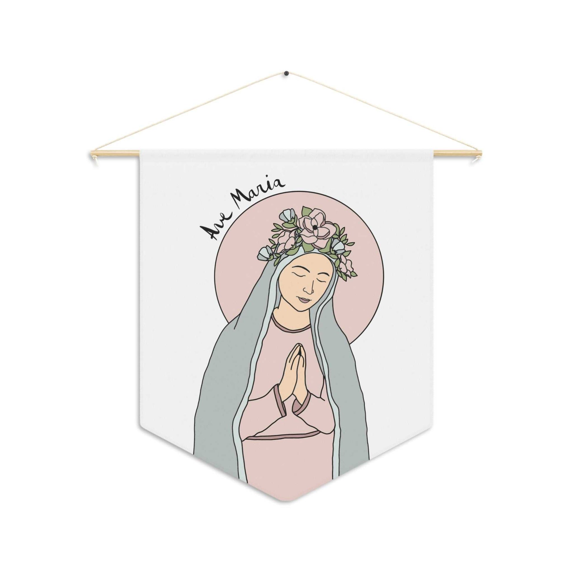 Our Lady of Fatima Pennant / Flag Violet Heart Studios
